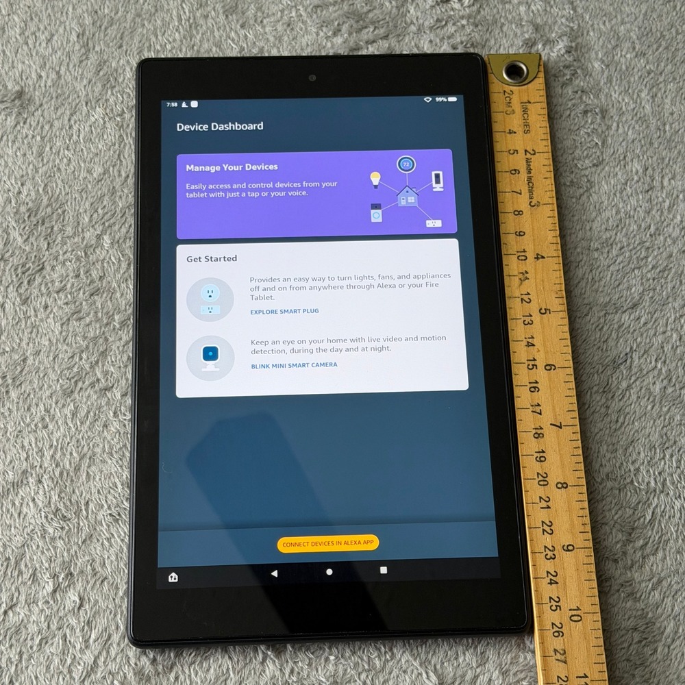 Amazon Fire HD 10 9th Gen 32GB Tablet Black with Blue Kids Proof Case M2V3R5 - Picture 9 of 13